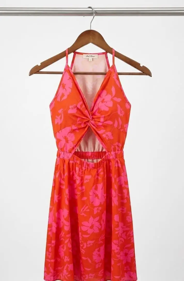 Cupshe Floral Cutout Dress
