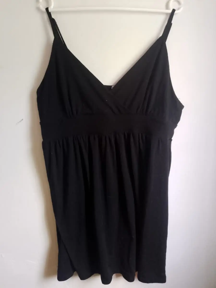 Always 21 Black Empire Waist Cami Tunic Top (Size 42)