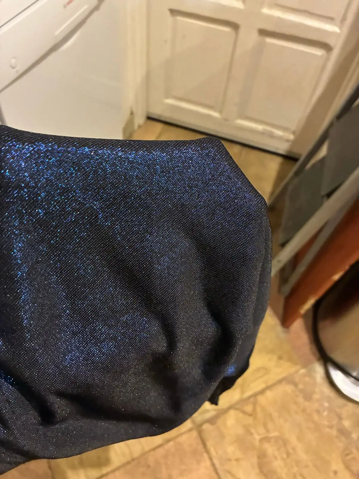 Topshop Petite Glittery Navy Camisole Top