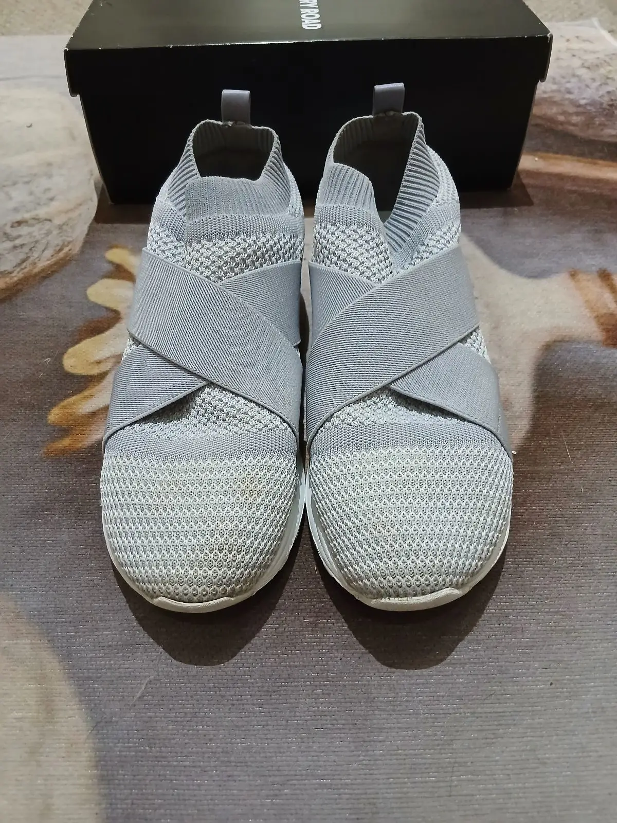 Country Road Grey Knit Slip-On Sneakers