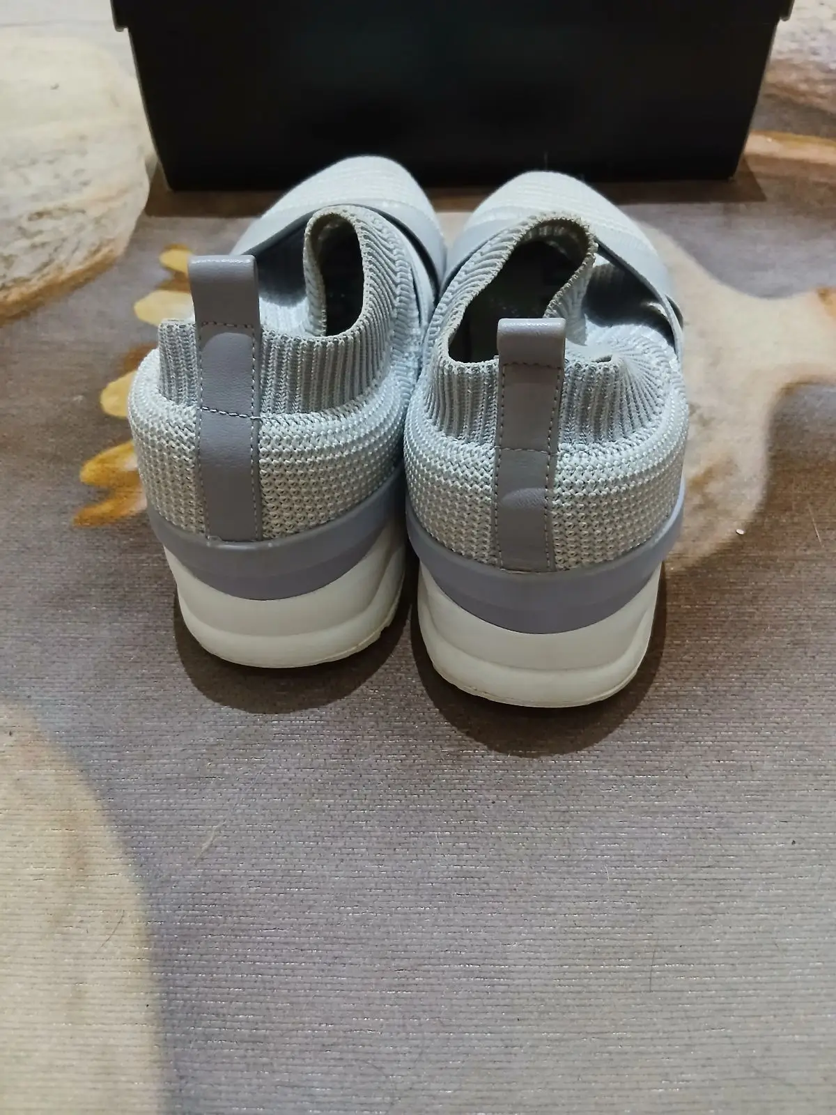 Country Road Grey Knit Slip-On Sneakers