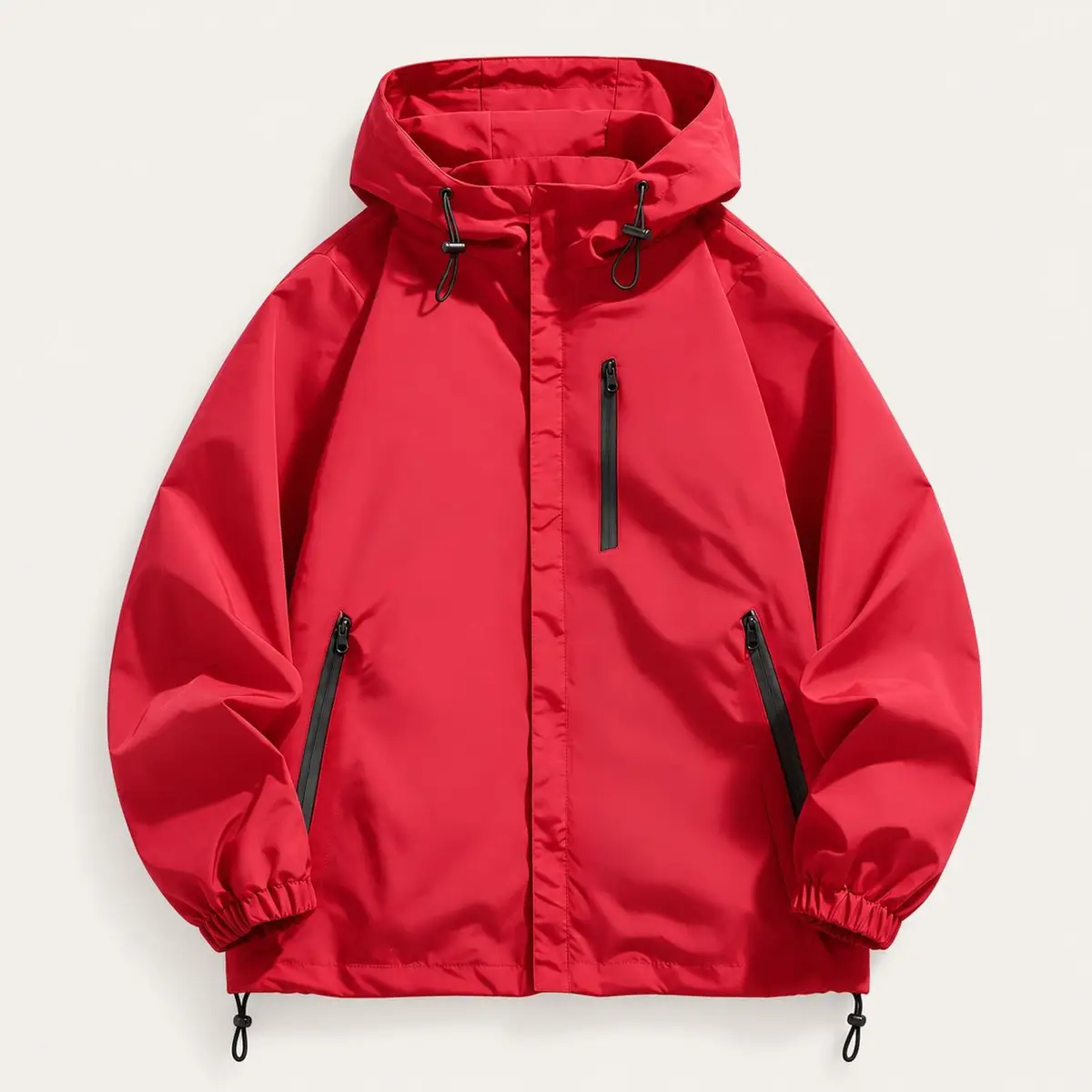 Red Hooded Jacket