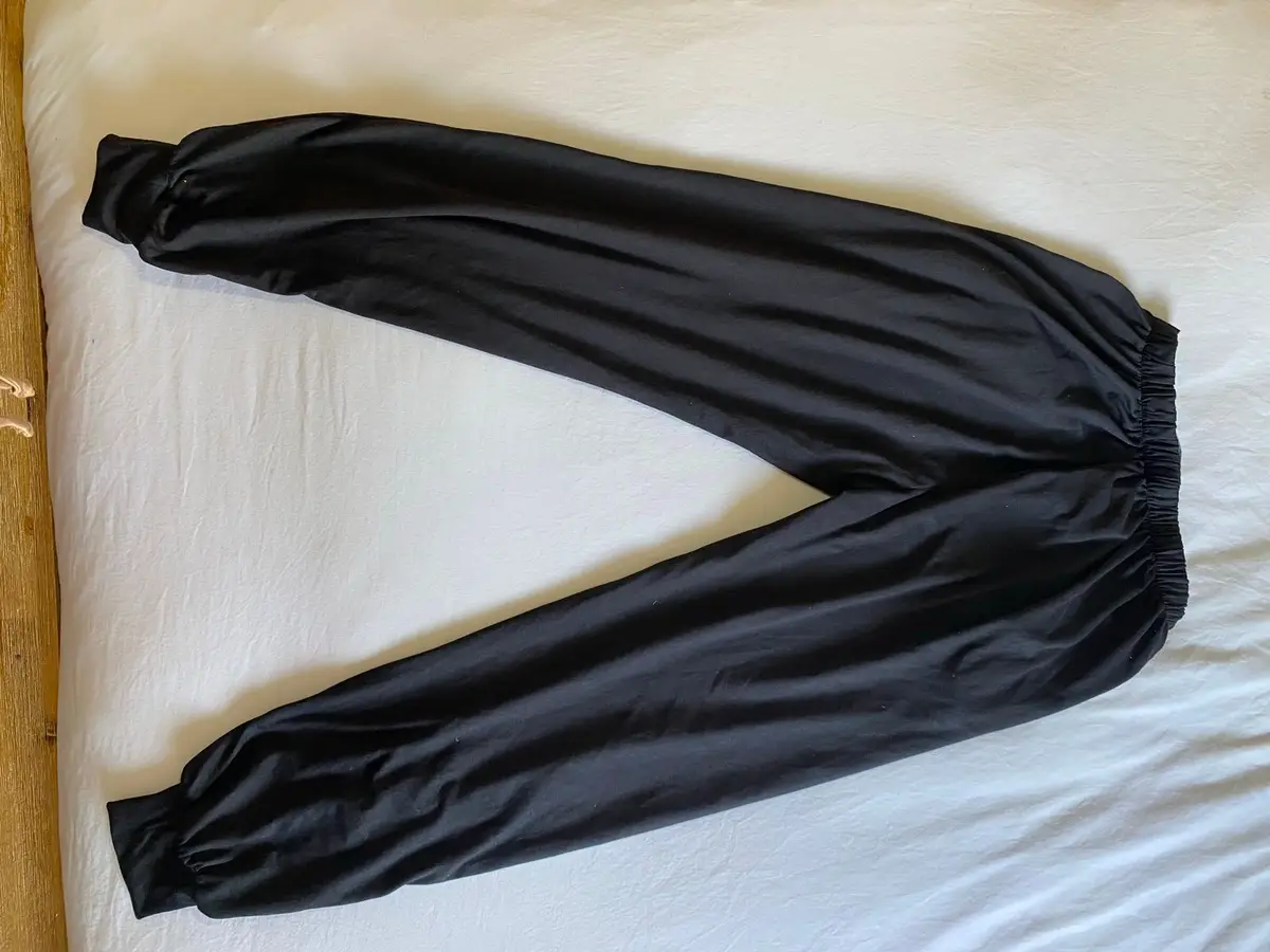 Black Relaxed Fit Lounge Pants