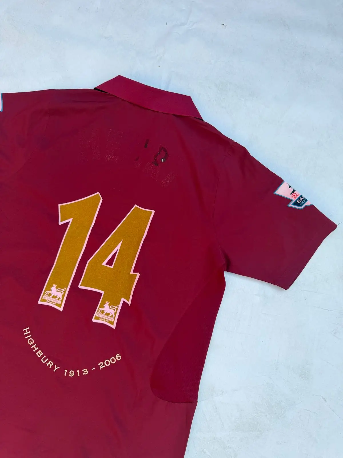 Nike Arsenal Highbury 2005-2006 Home Jersey Number 14