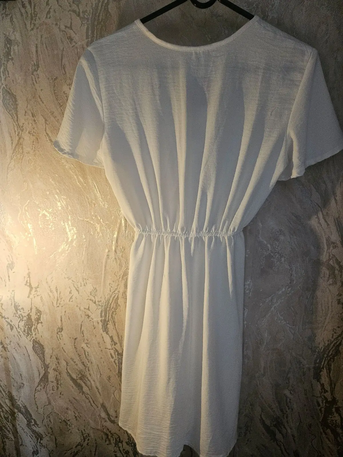 Ackermans White Ring Detail Dress