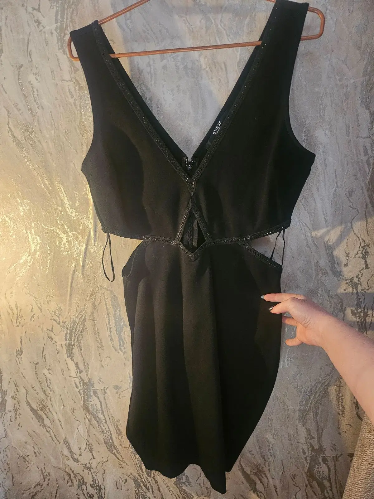Guess Black Cut-Out Dress