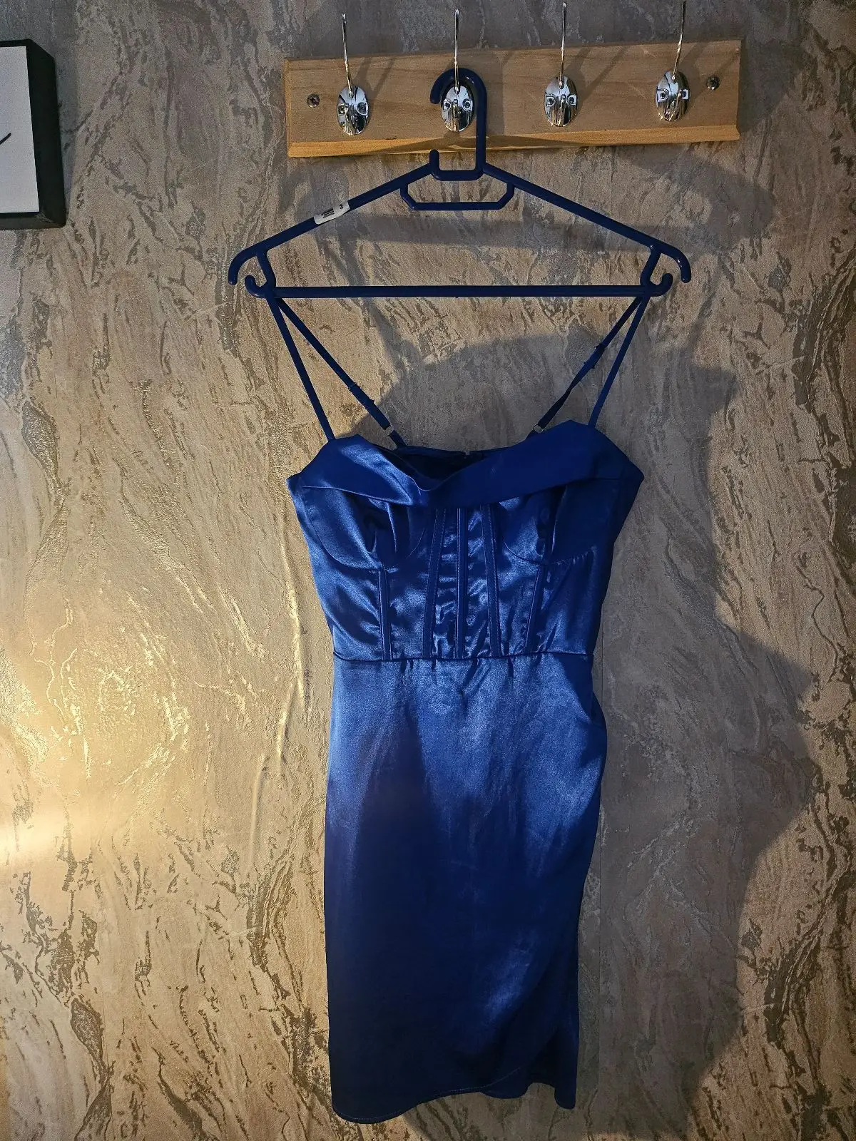Foschini Royal Blue Satin Corset Dress