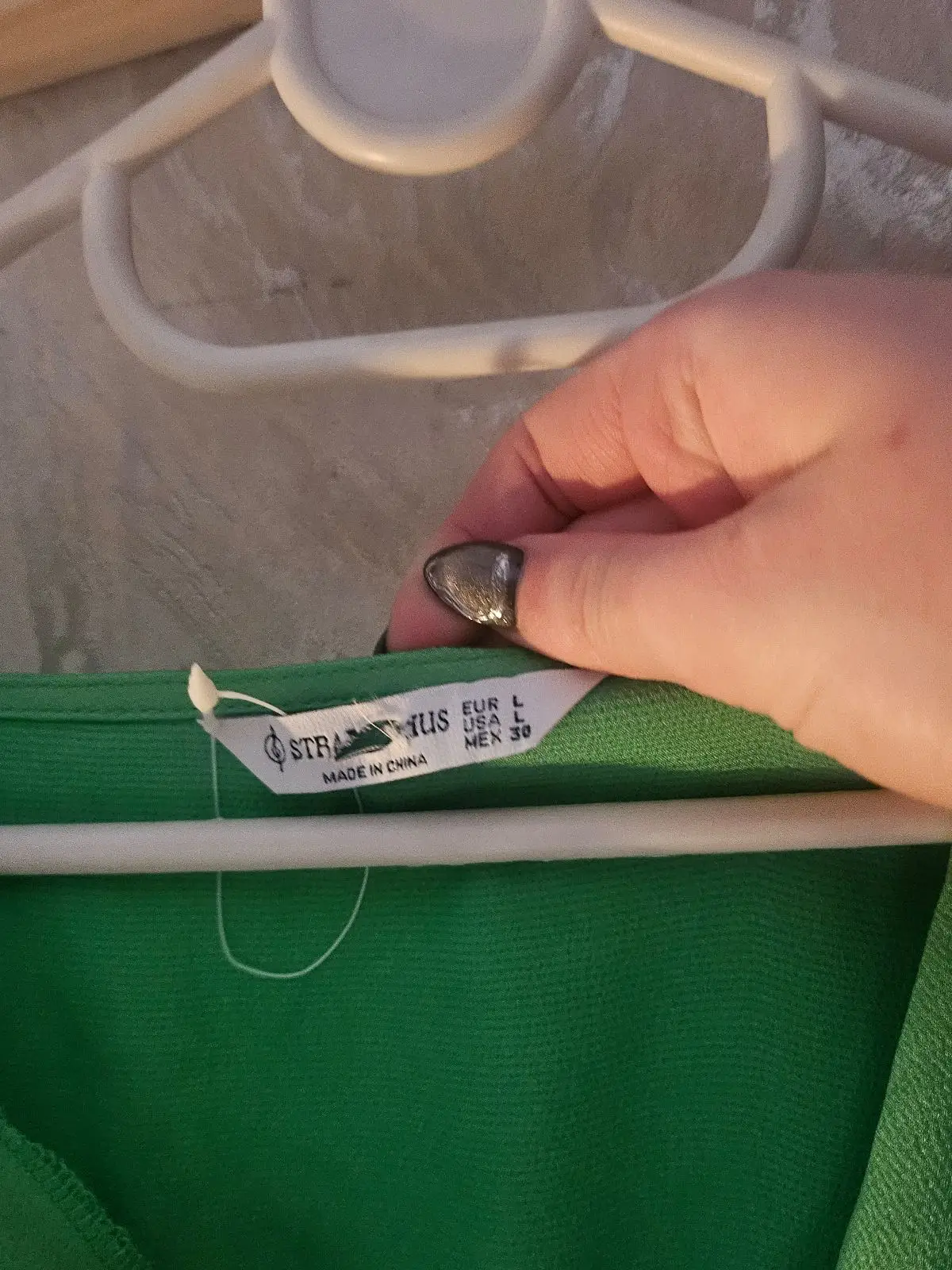 Stradivarius Green V-Neck Dress