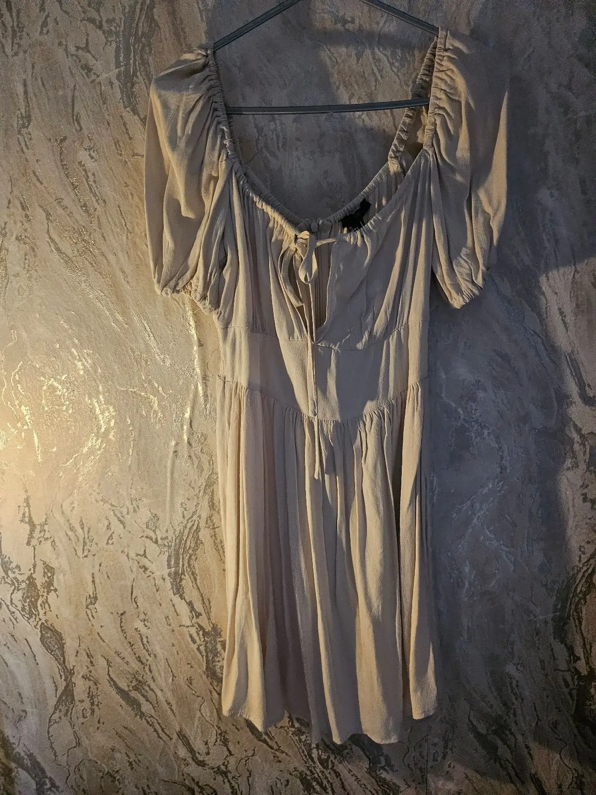 Forever 21 Beige Tie-Front Dress