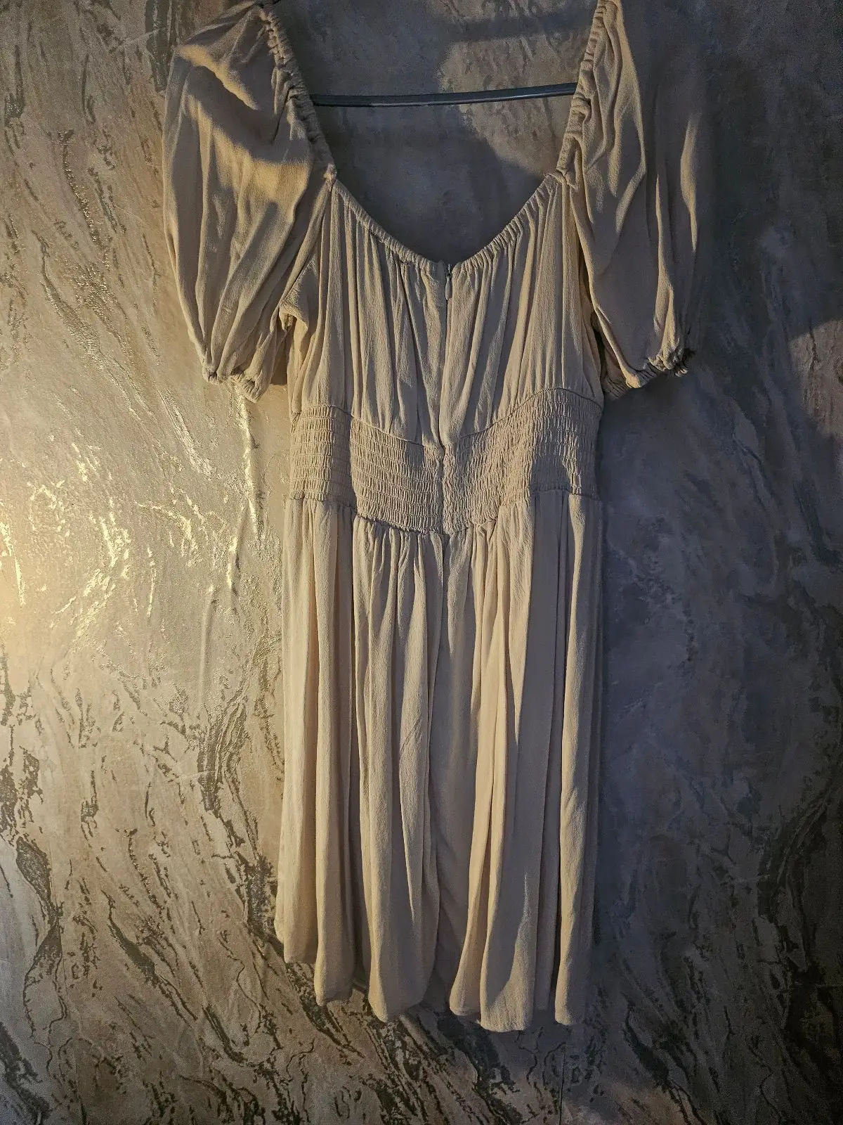 Forever 21 Beige Tie-Front Dress