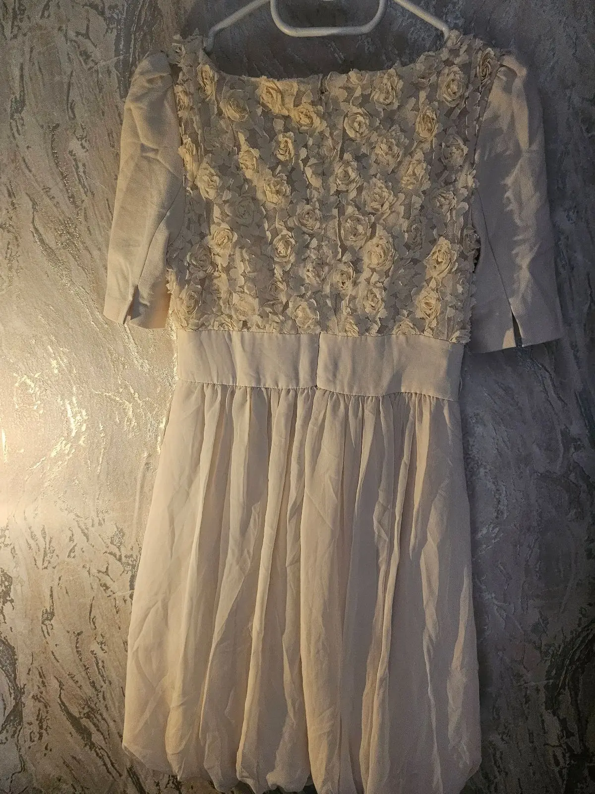 Vero Moda Cream Lace Detail Dress