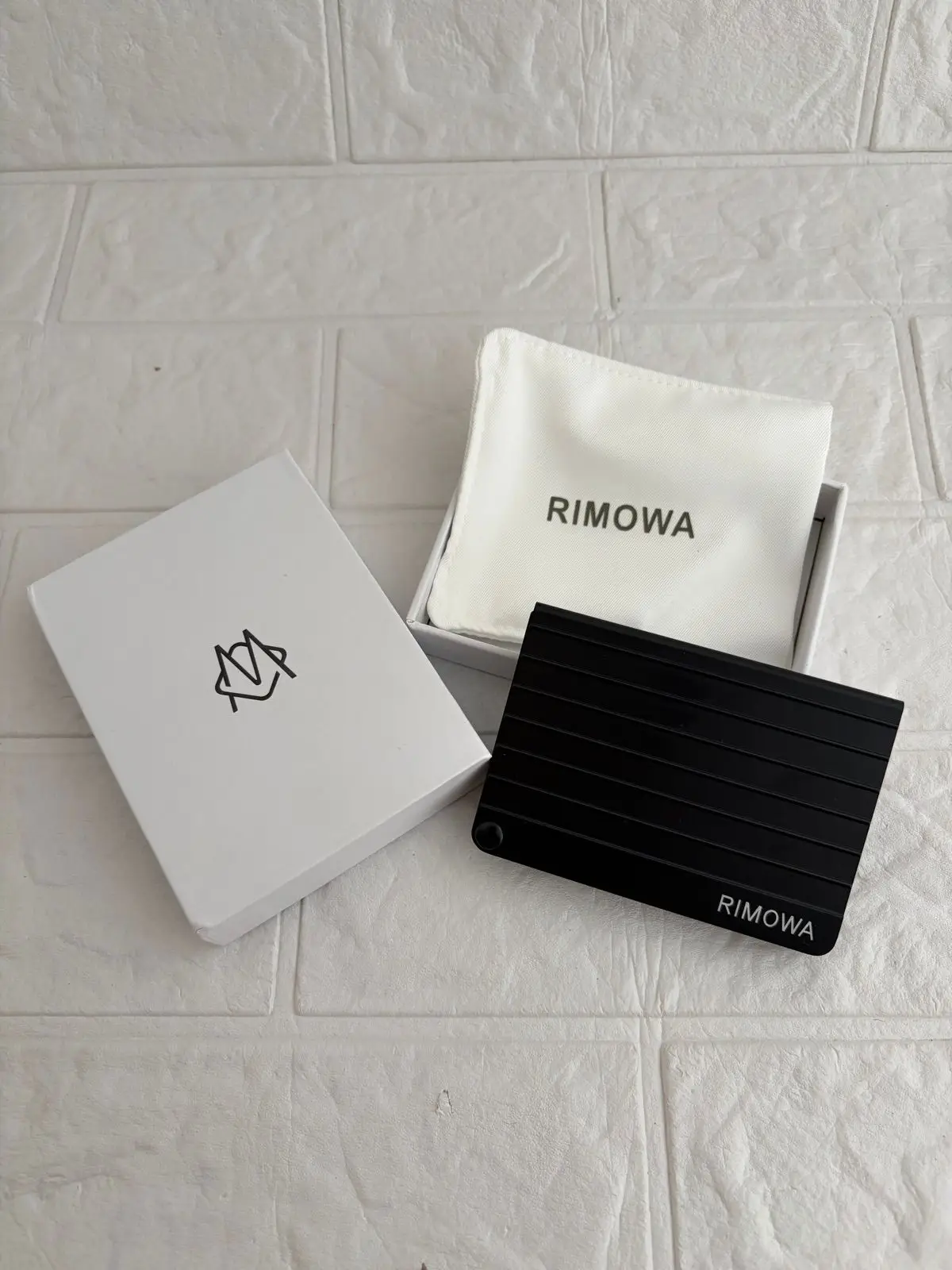 Rimowa Black Aluminum Card Holder