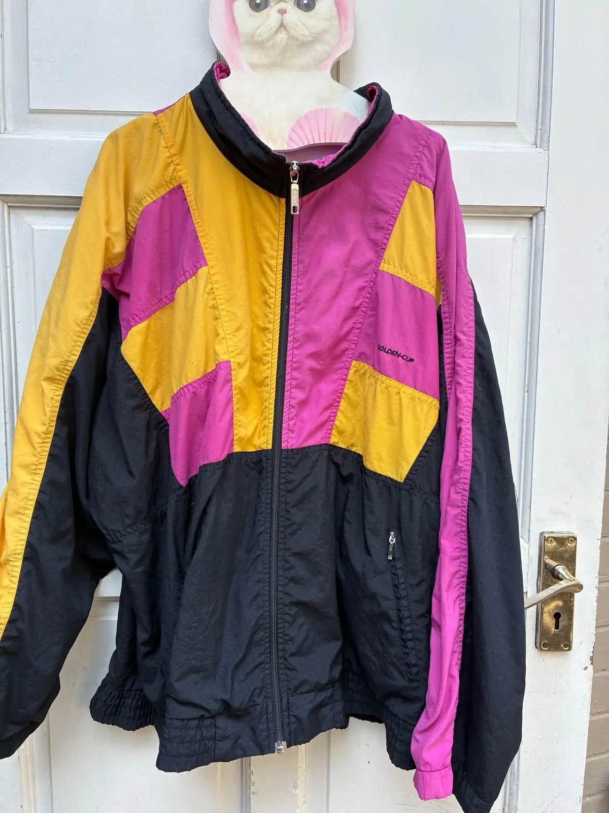 Golden Cup Vintage Golden Cup Color Block Track Jacket