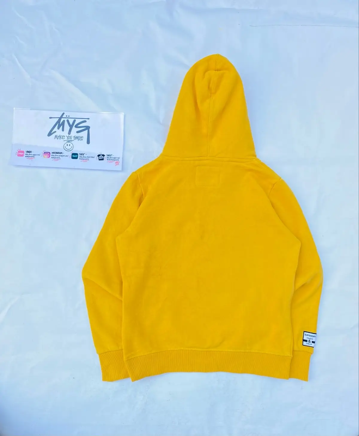 Superdry Tokyo Track & Field Yellow Hoodie