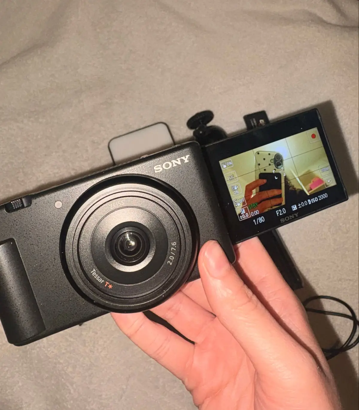 Sony Vlogging Camera Bundle with Tripod and Light