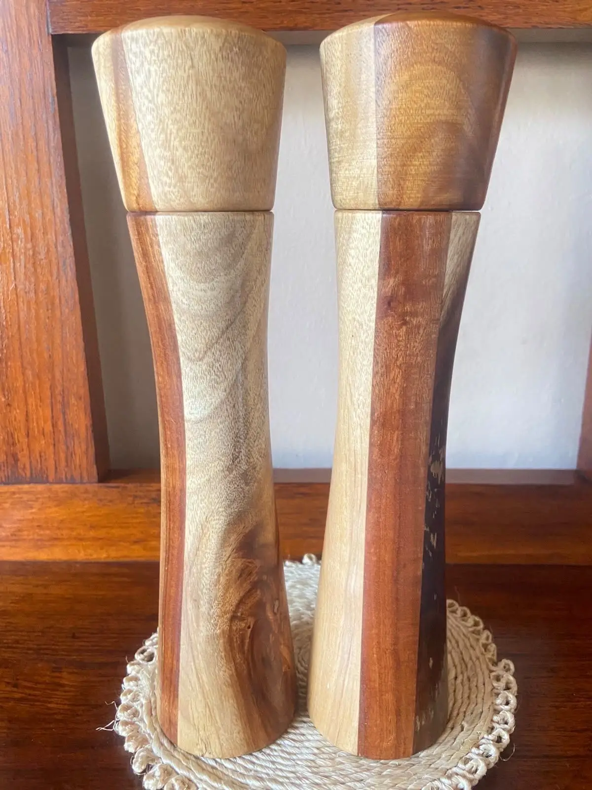 Wooden Salt and Pepper Grinder Set