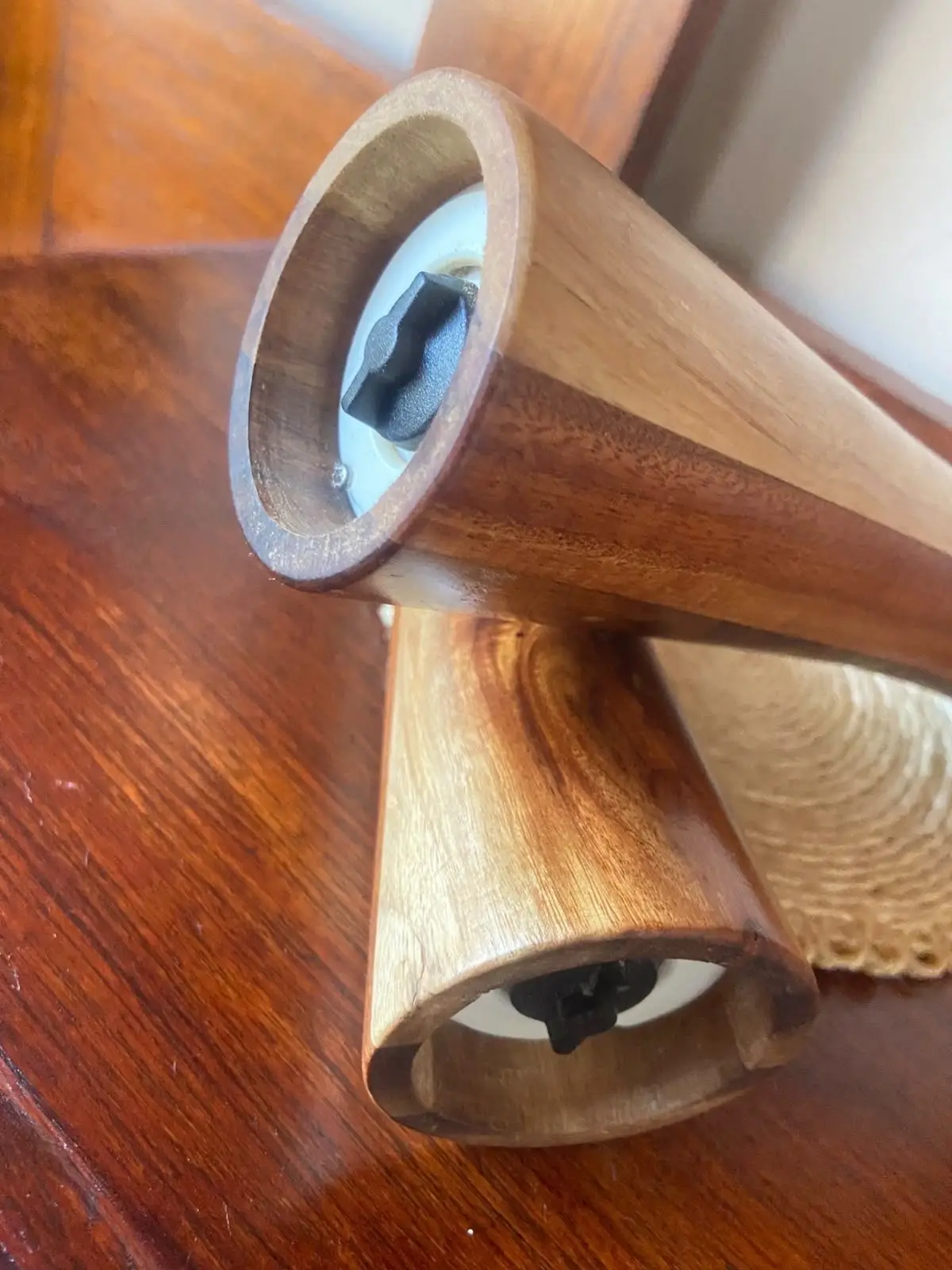 Wooden Salt and Pepper Grinder Set