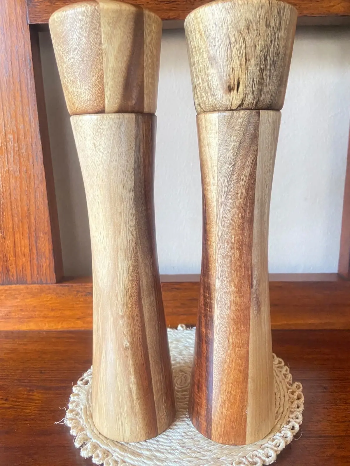 Wooden Salt and Pepper Grinder Set