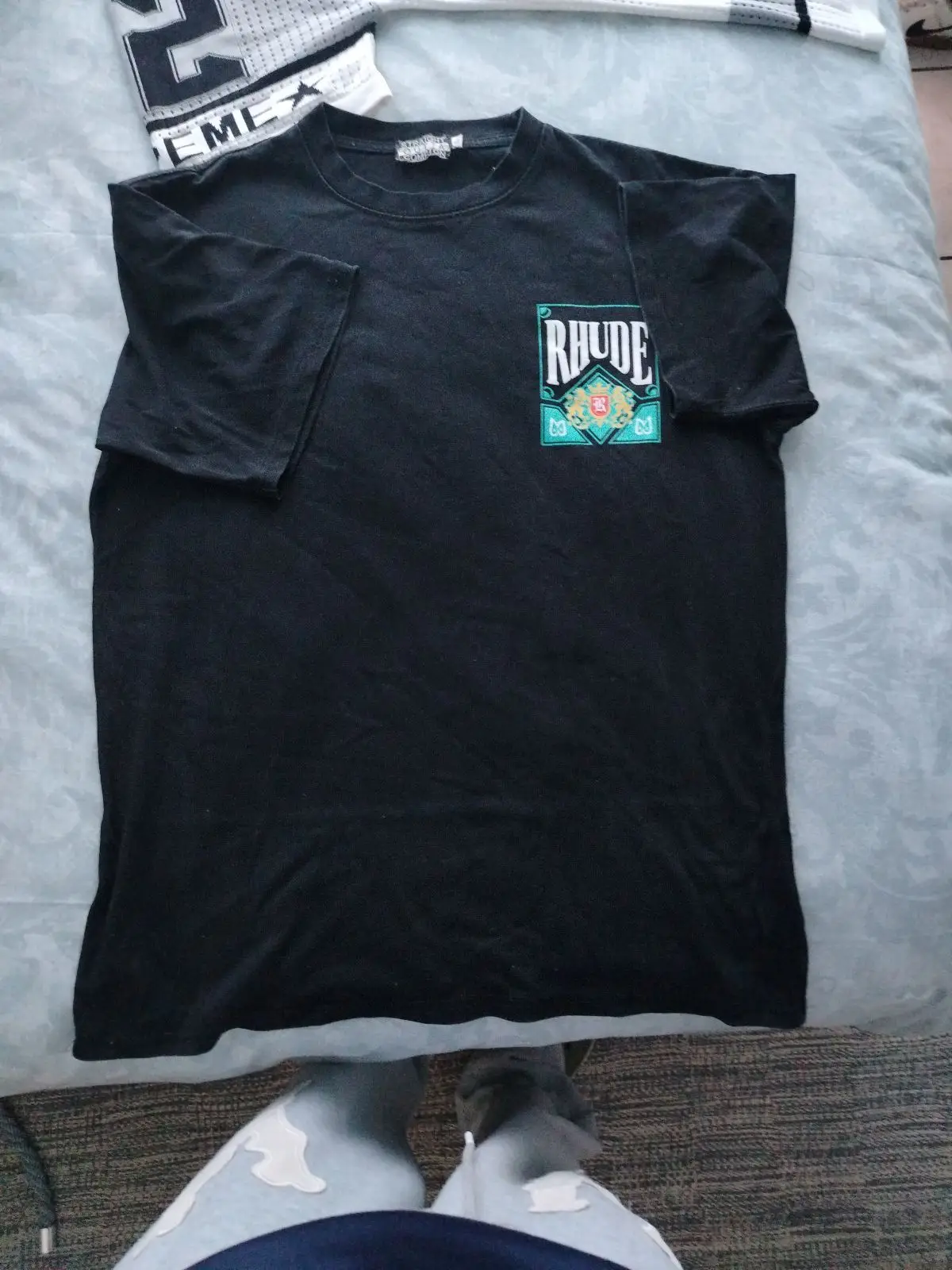 Rhude Black Graphic T-Shirt