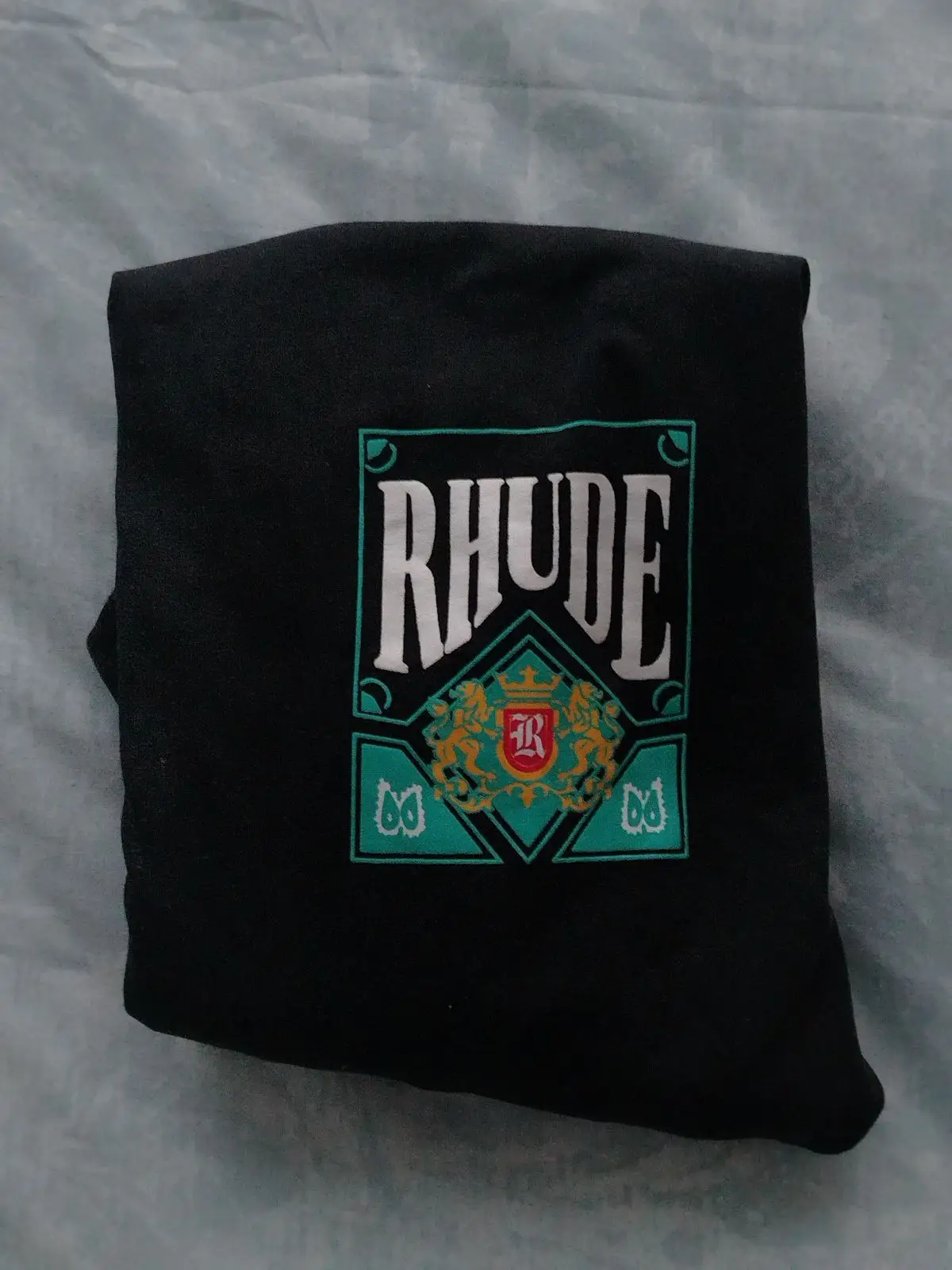 Rhude Black Graphic T-Shirt