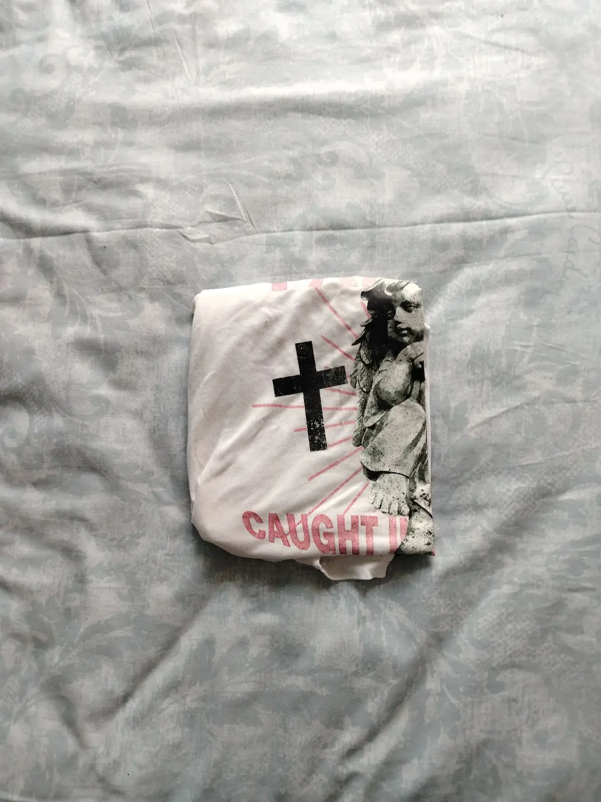 Typo Fantasy Graphic T-Shirt White Medium