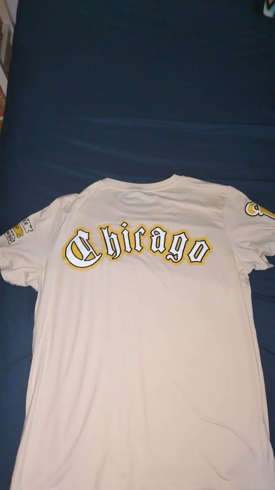 Beige Graphic T-Shirt Letter A and 11