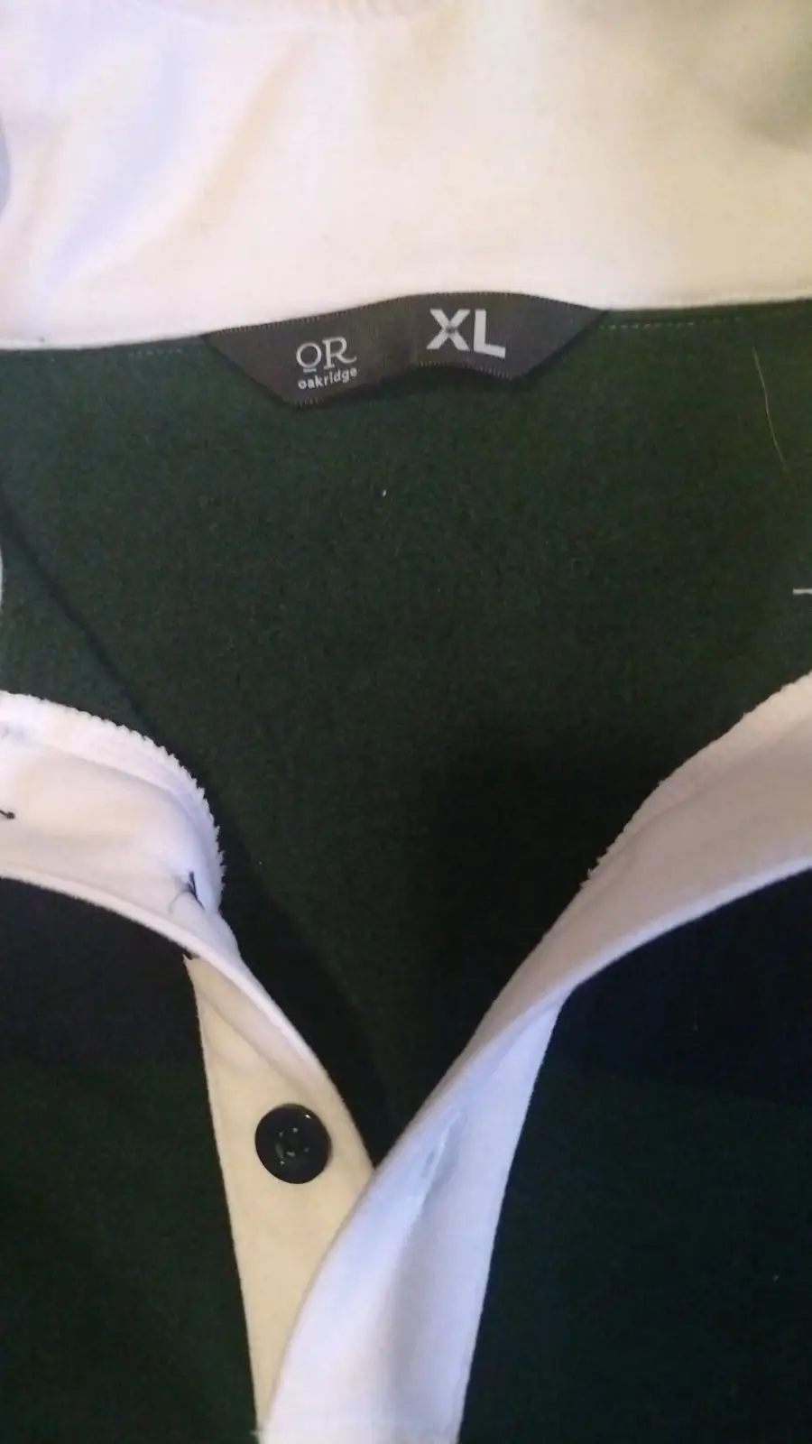 H&M Green and Navy Striped Rugby Shirt