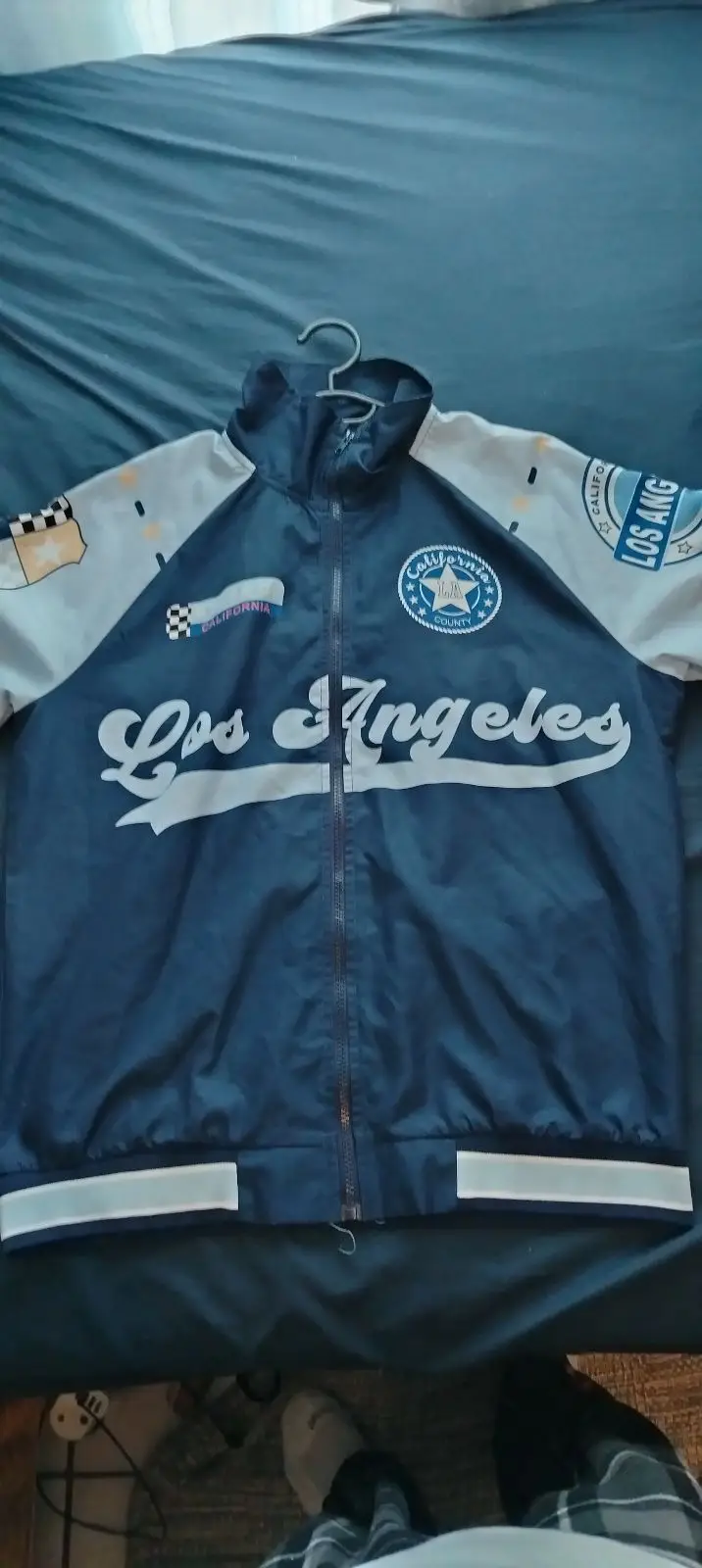 Vintage Los Angeles Racing Style Zip Jacket