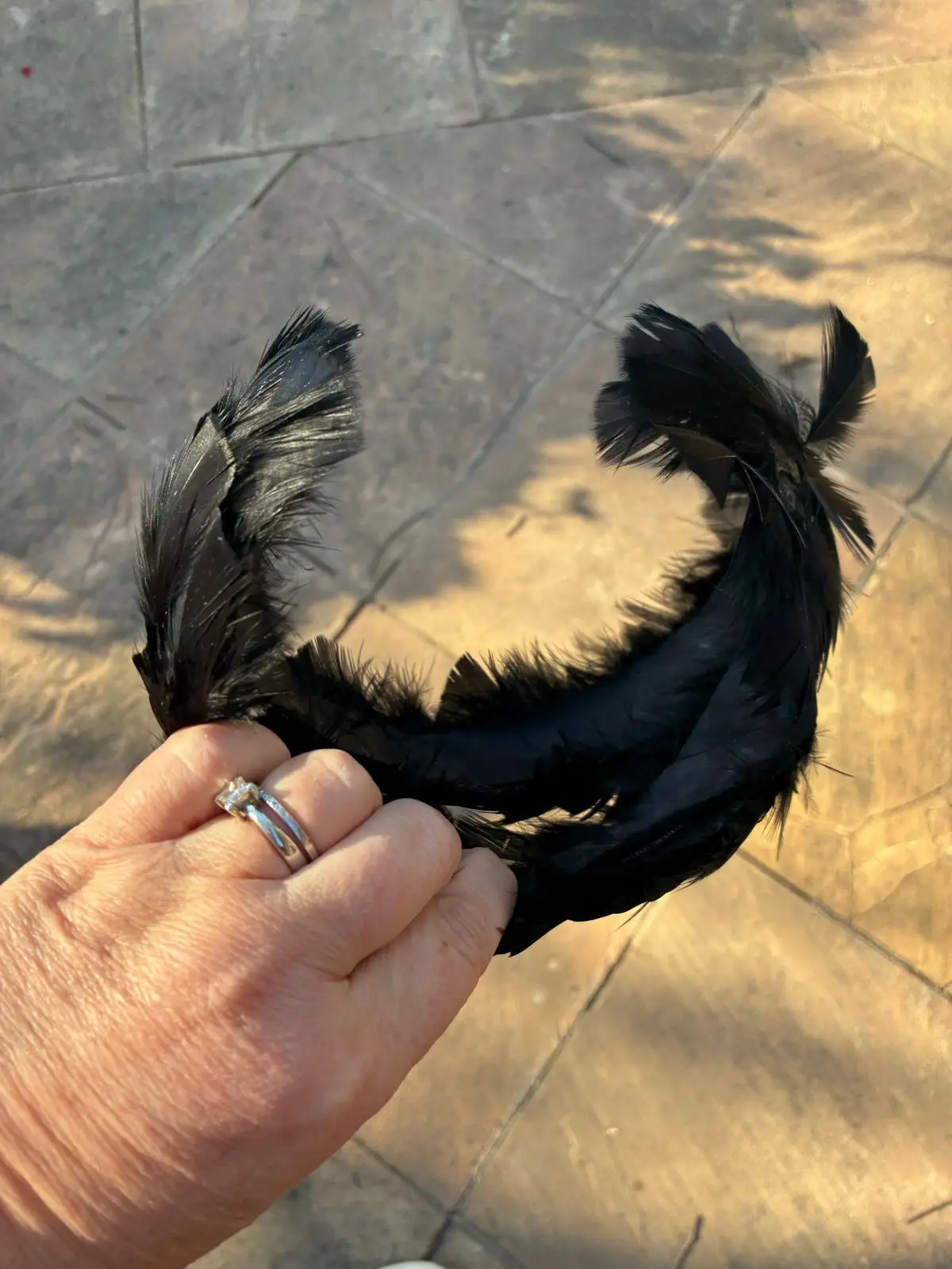 Black Feather Headband