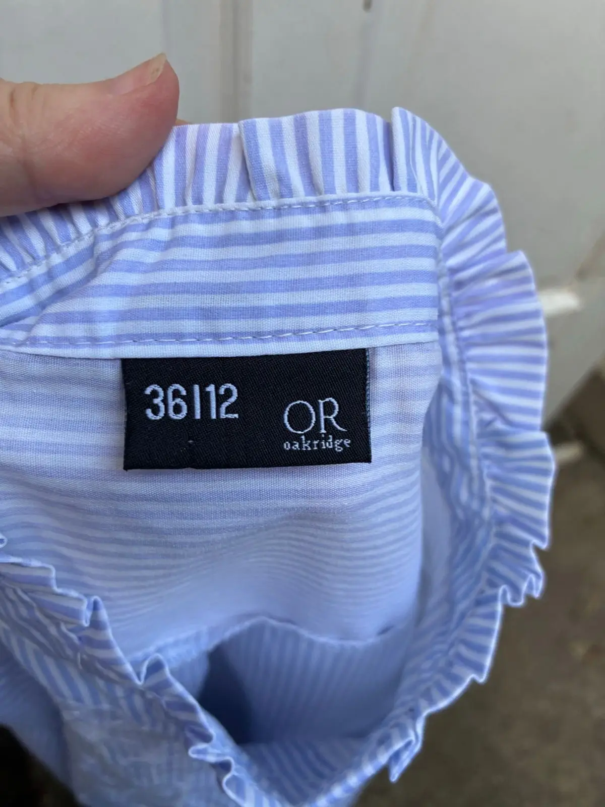 Mr Price Blue Striped Embroidered Button Down Shirt