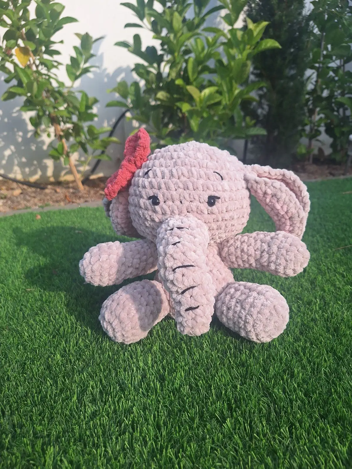 Cozy Knot Co Handmade Crochet Elephant Toy