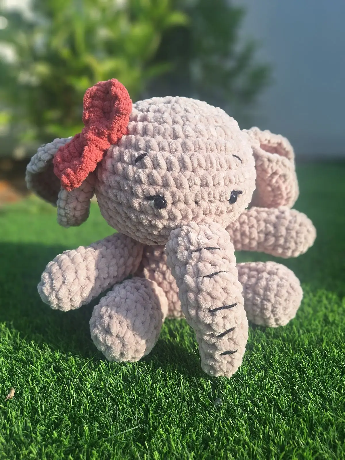 Cozy Knot Co Handmade Crochet Elephant Toy