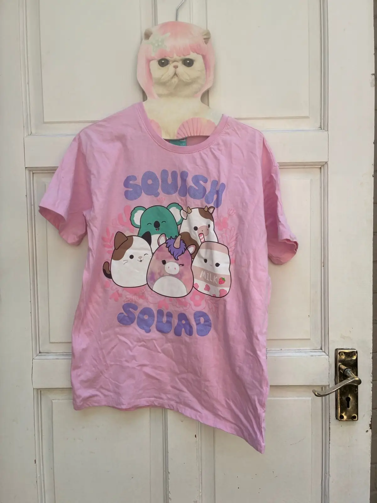 Squishmallows Squish Squad Pink Graphic T-Shirt