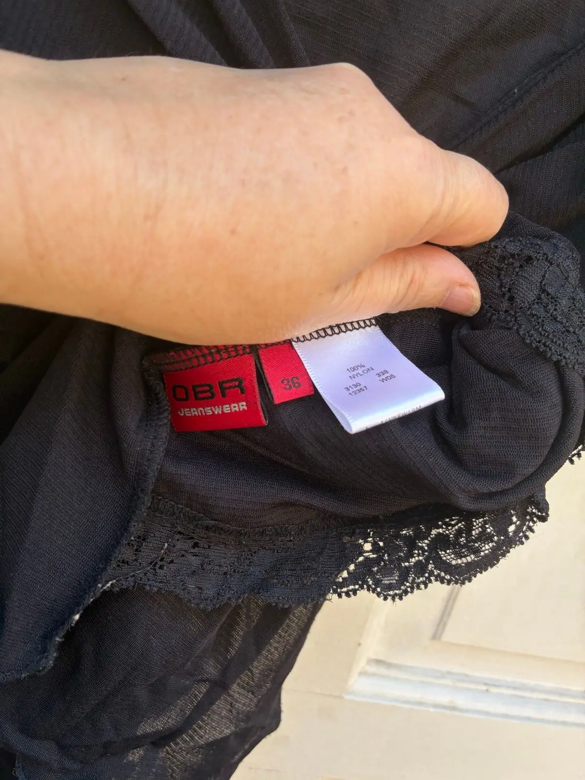 Truworths Black Twist Front Top
