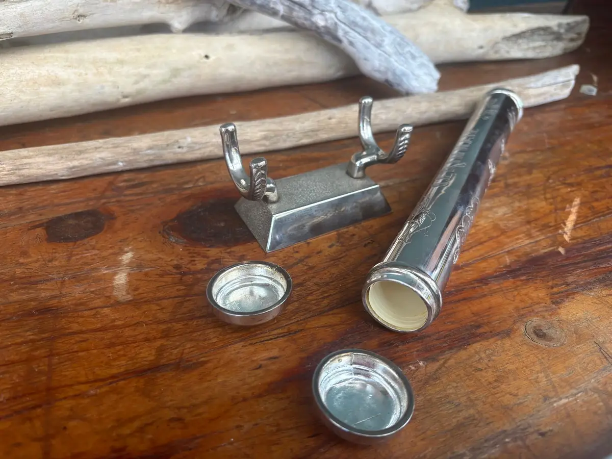 Silver-Plated Wedding Certificate Holder Tube