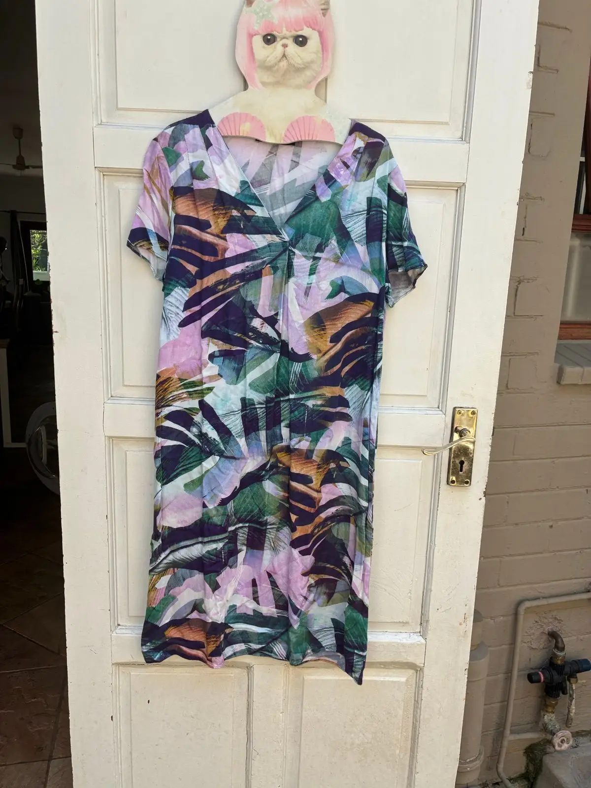 David Jones Patterned Short-Sleeve Dress
