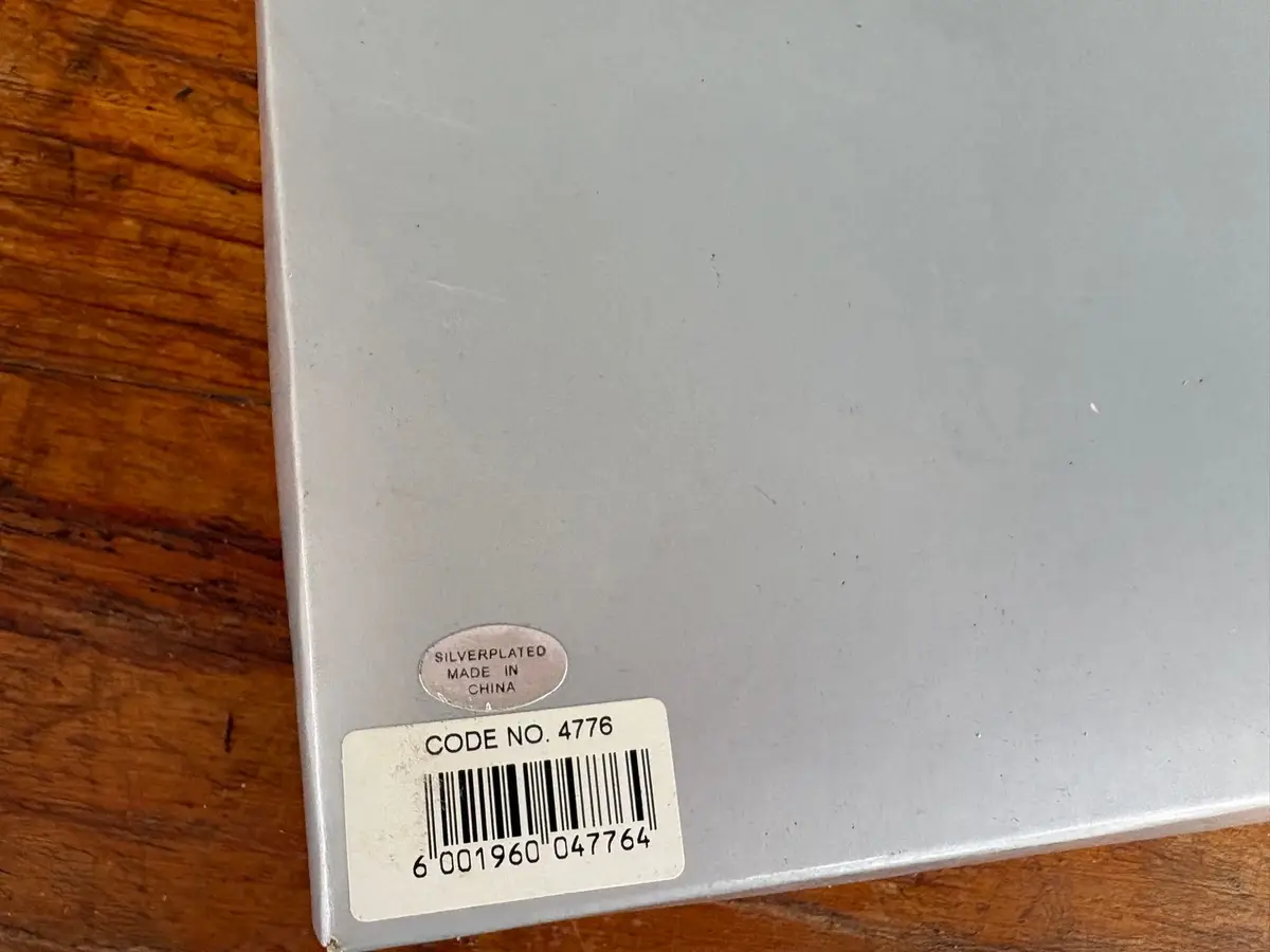 Silver Plated Wedding Certificate Holder With Stand