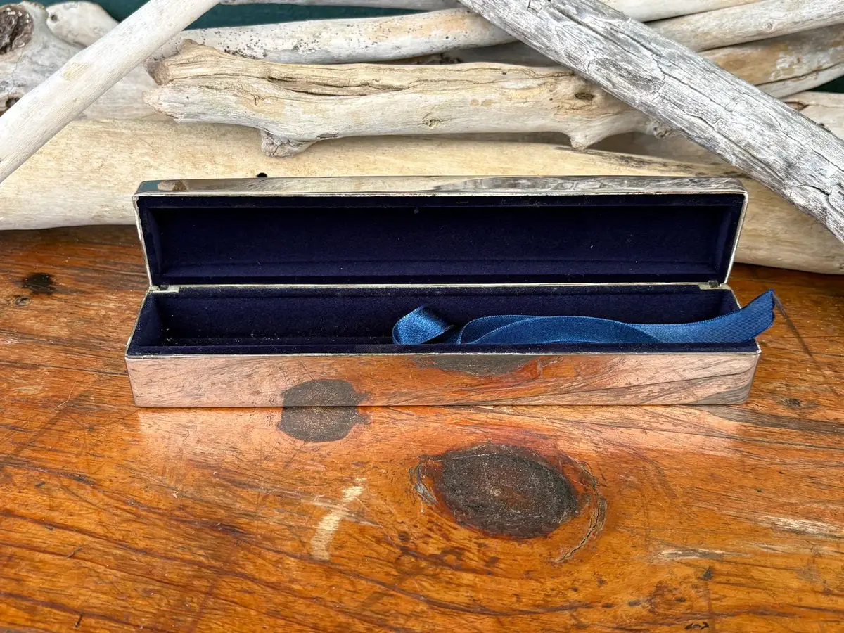 Engraved Silver Birth Certificate Holder