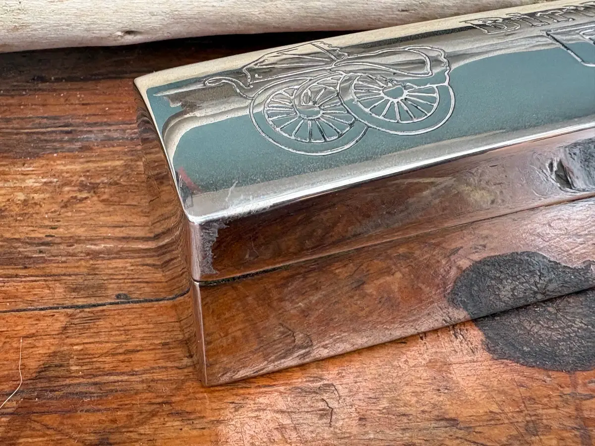 Engraved Silver Birth Certificate Holder