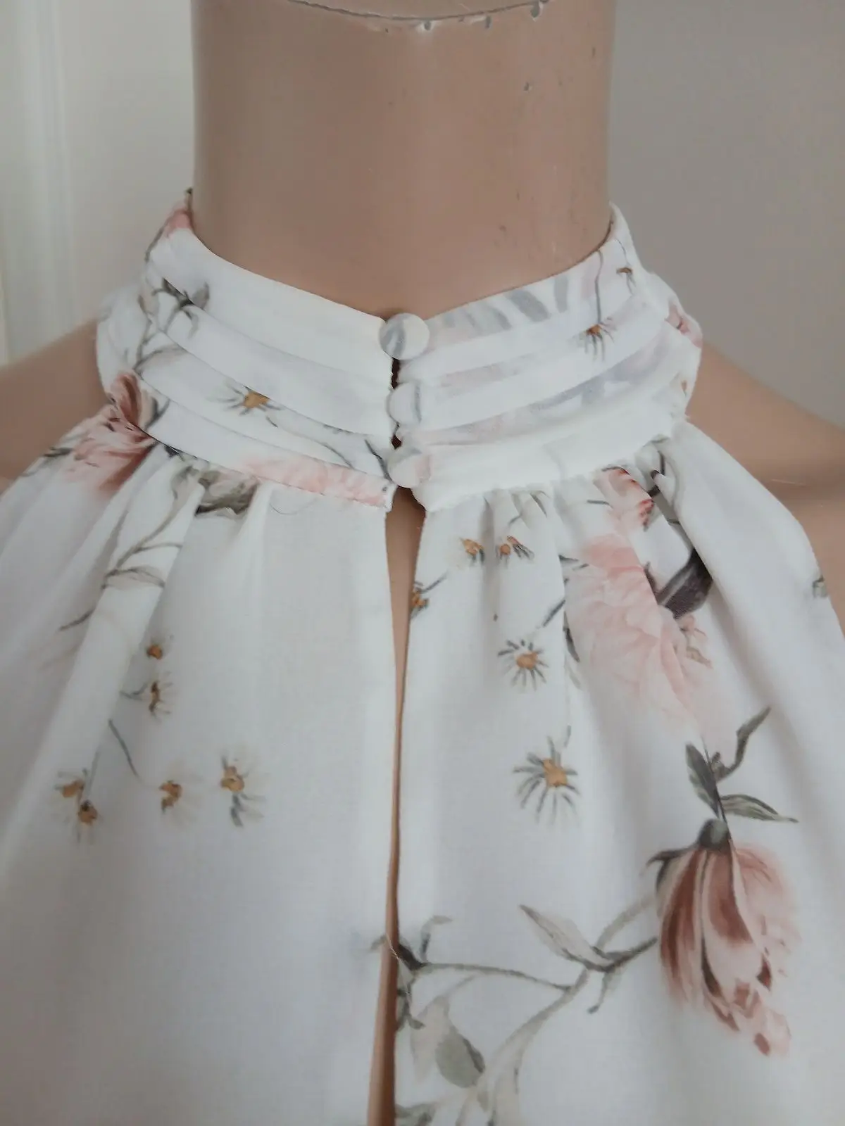 Forever New Floral Halter Peplum Top