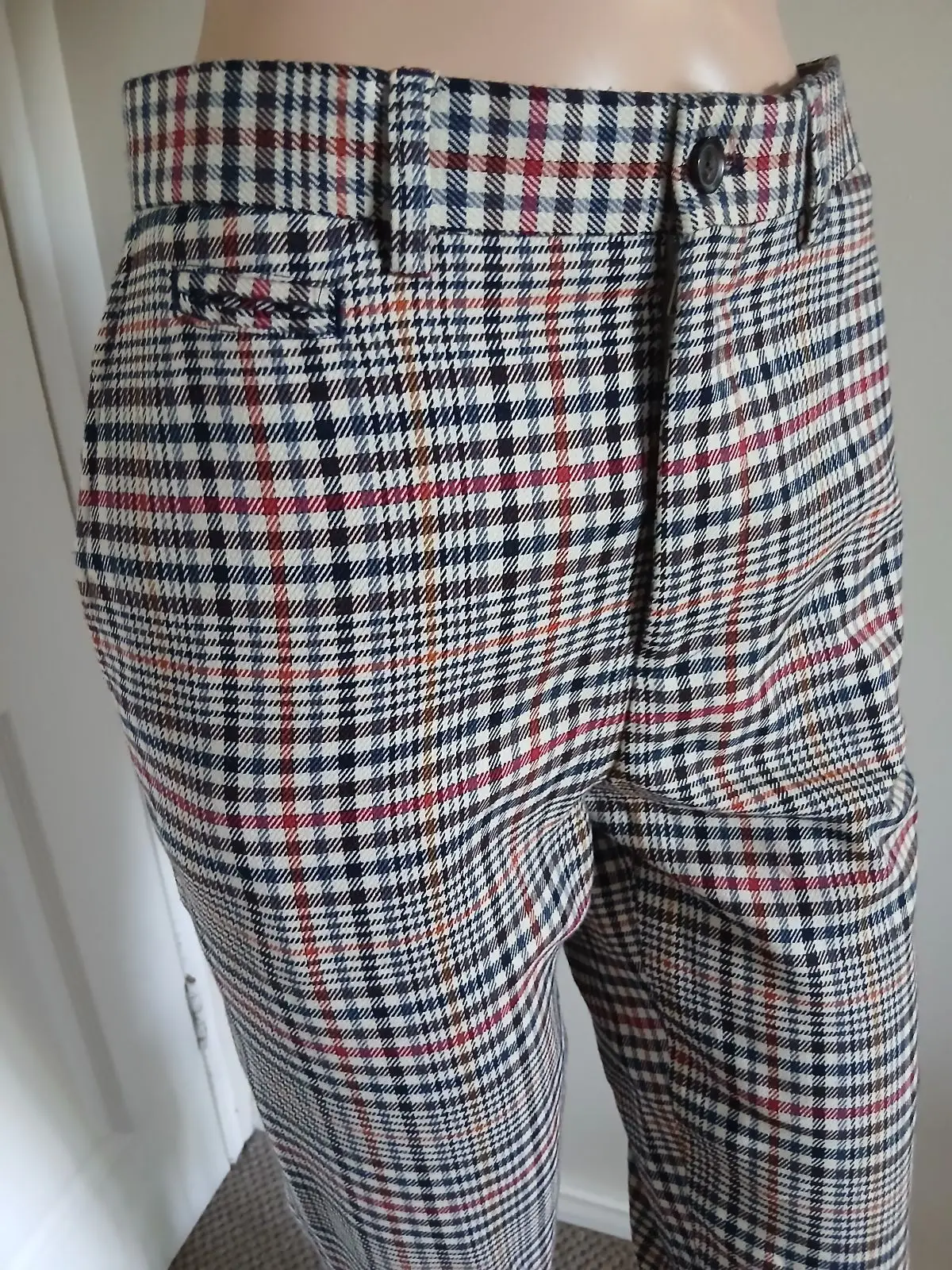 Zara Plaid Pattern Trousers