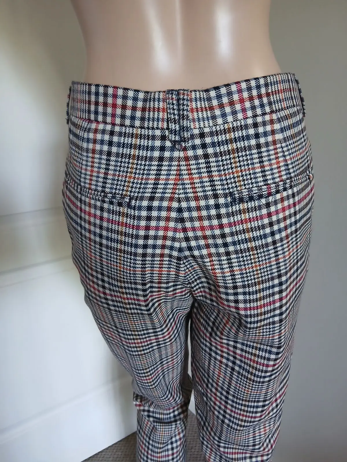Zara Plaid Pattern Trousers