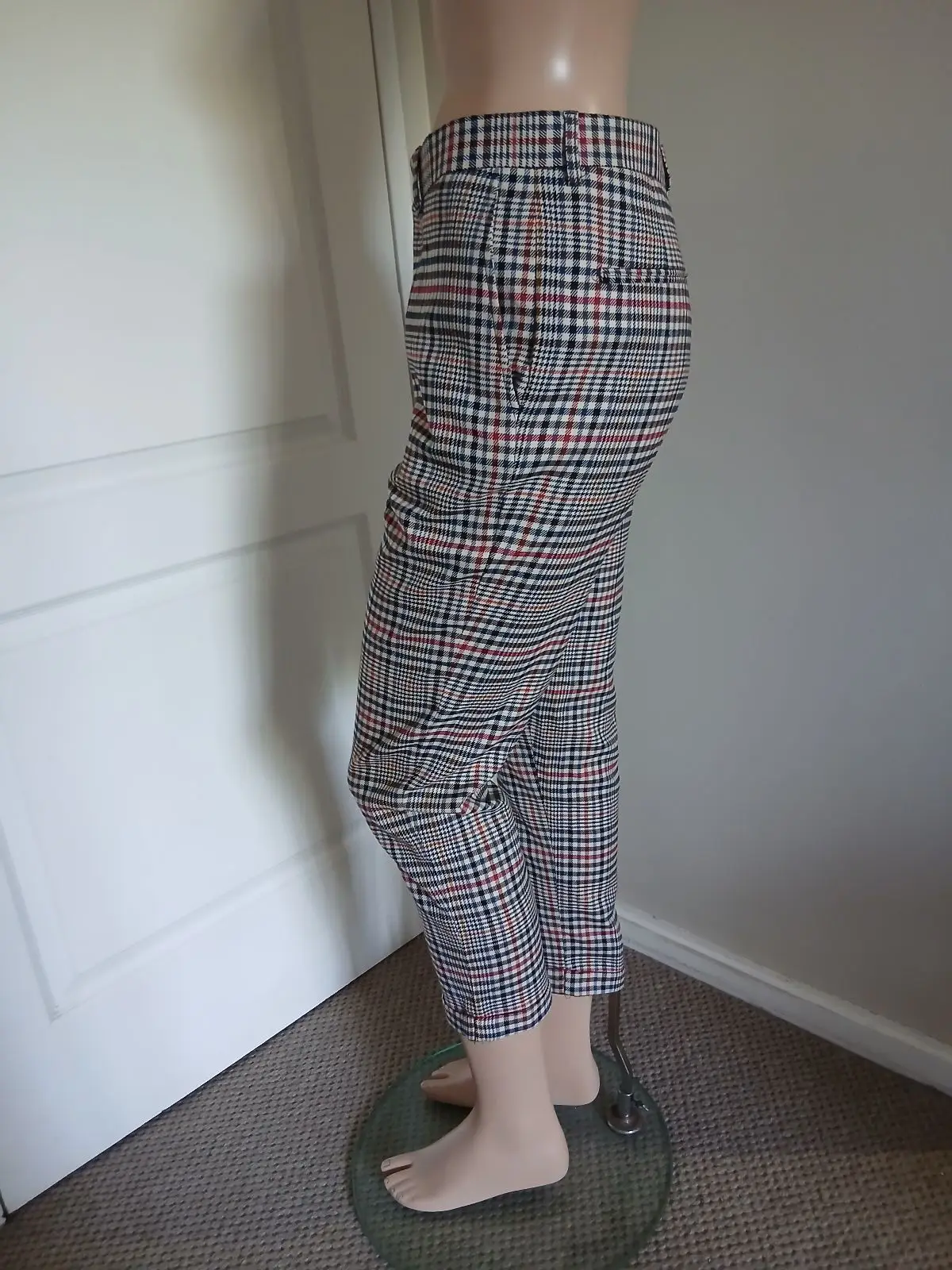 Zara Plaid Pattern Trousers
