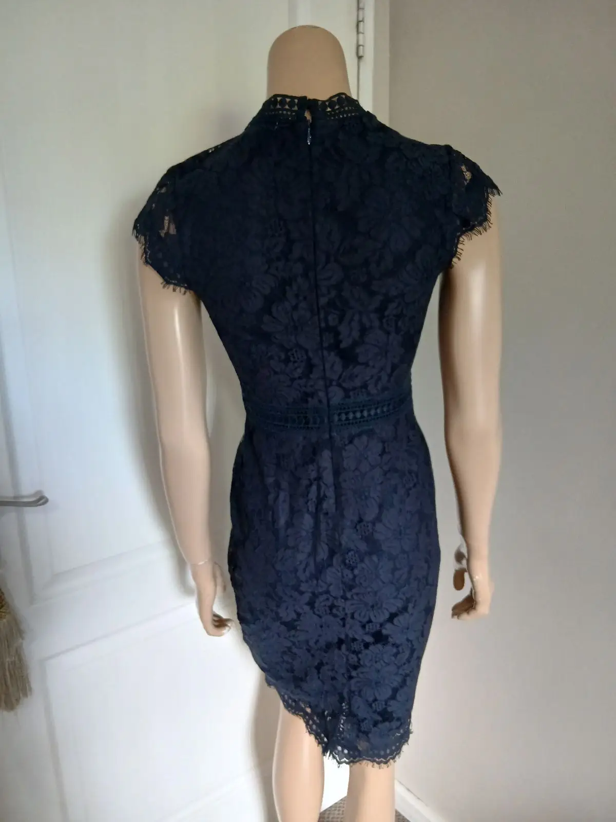 H&M Navy Blue Lace Cocktail Dress