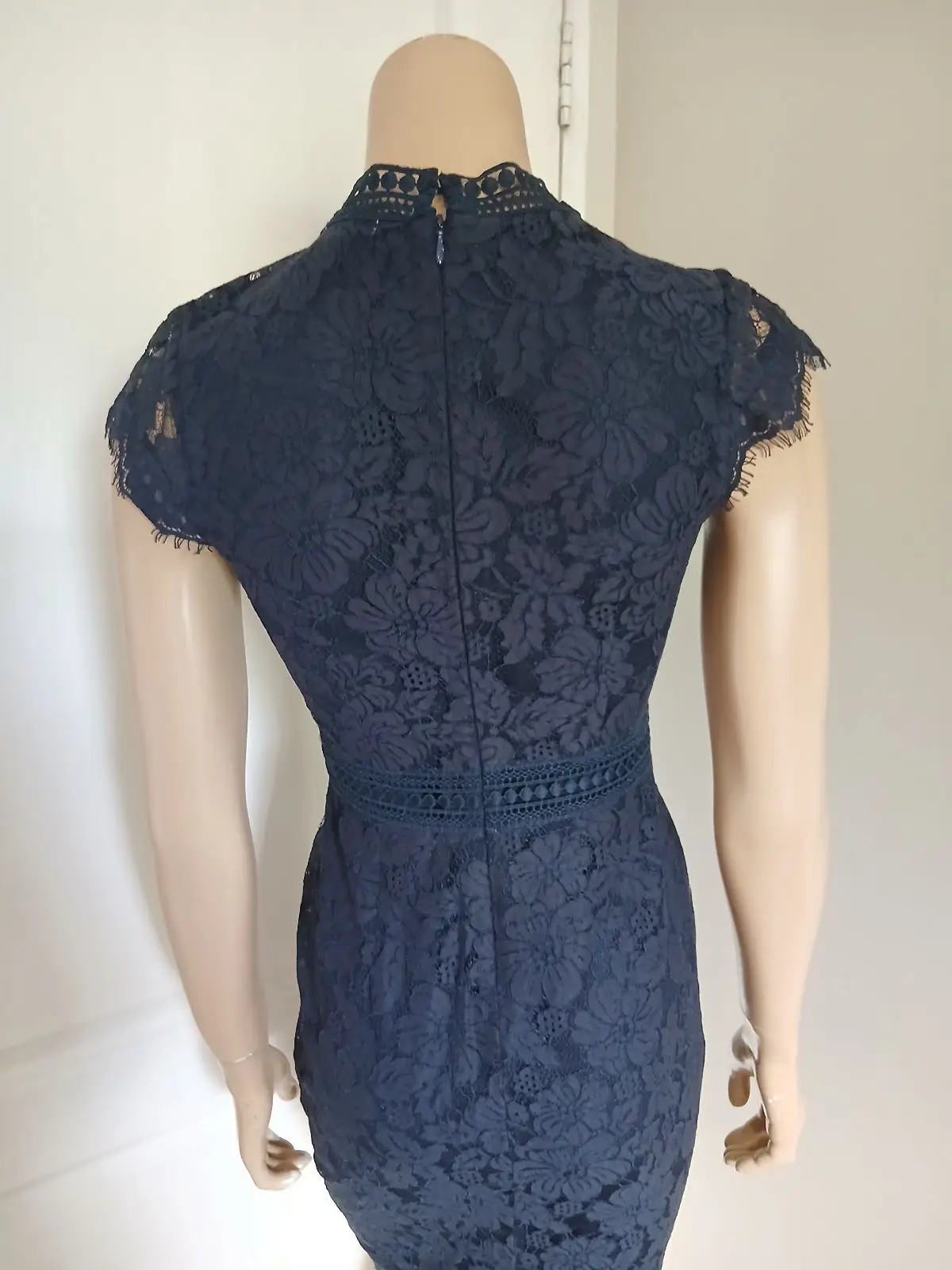 H&M Navy Blue Lace Cocktail Dress