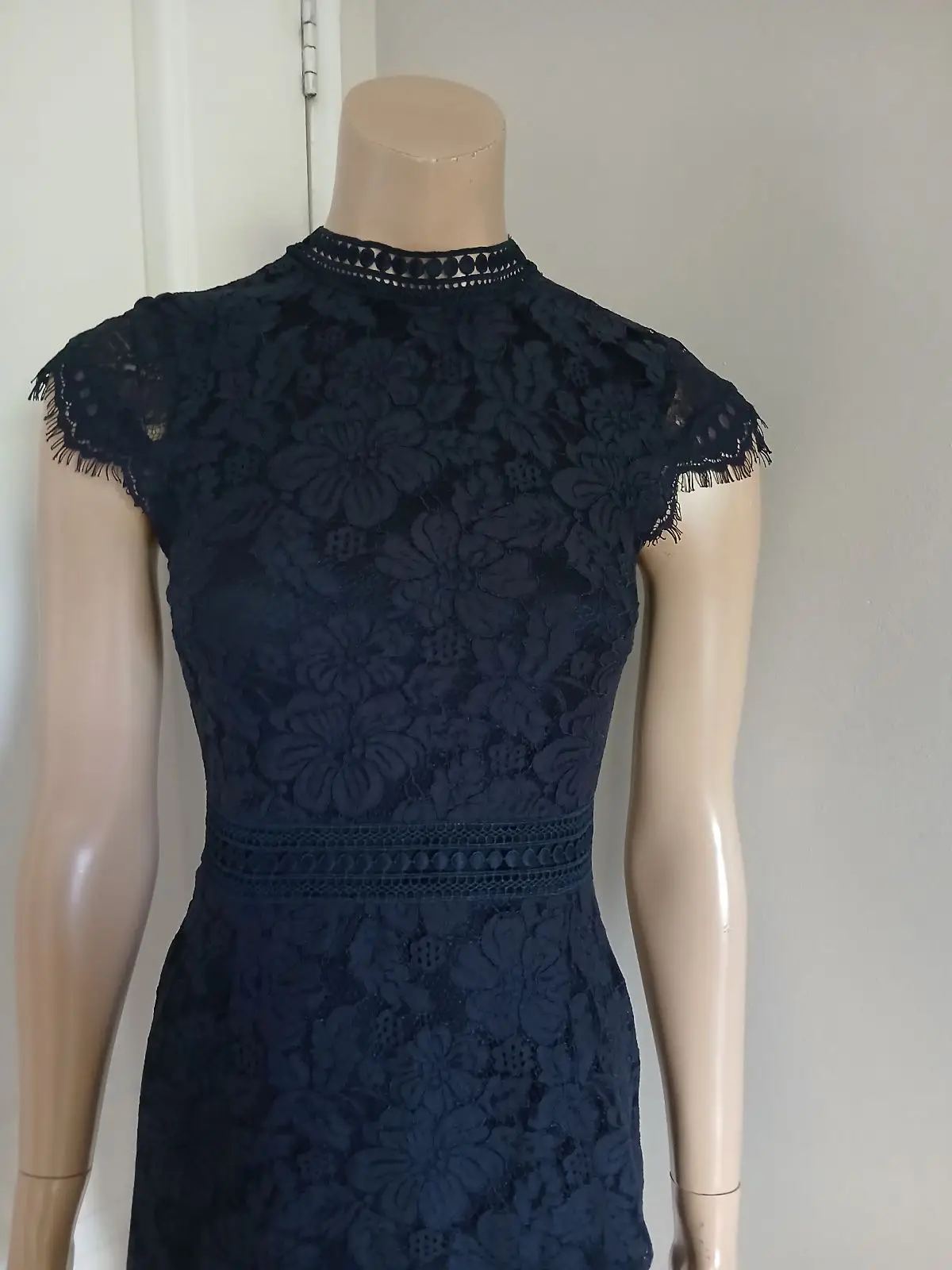 H&M Navy Blue Lace Cocktail Dress
