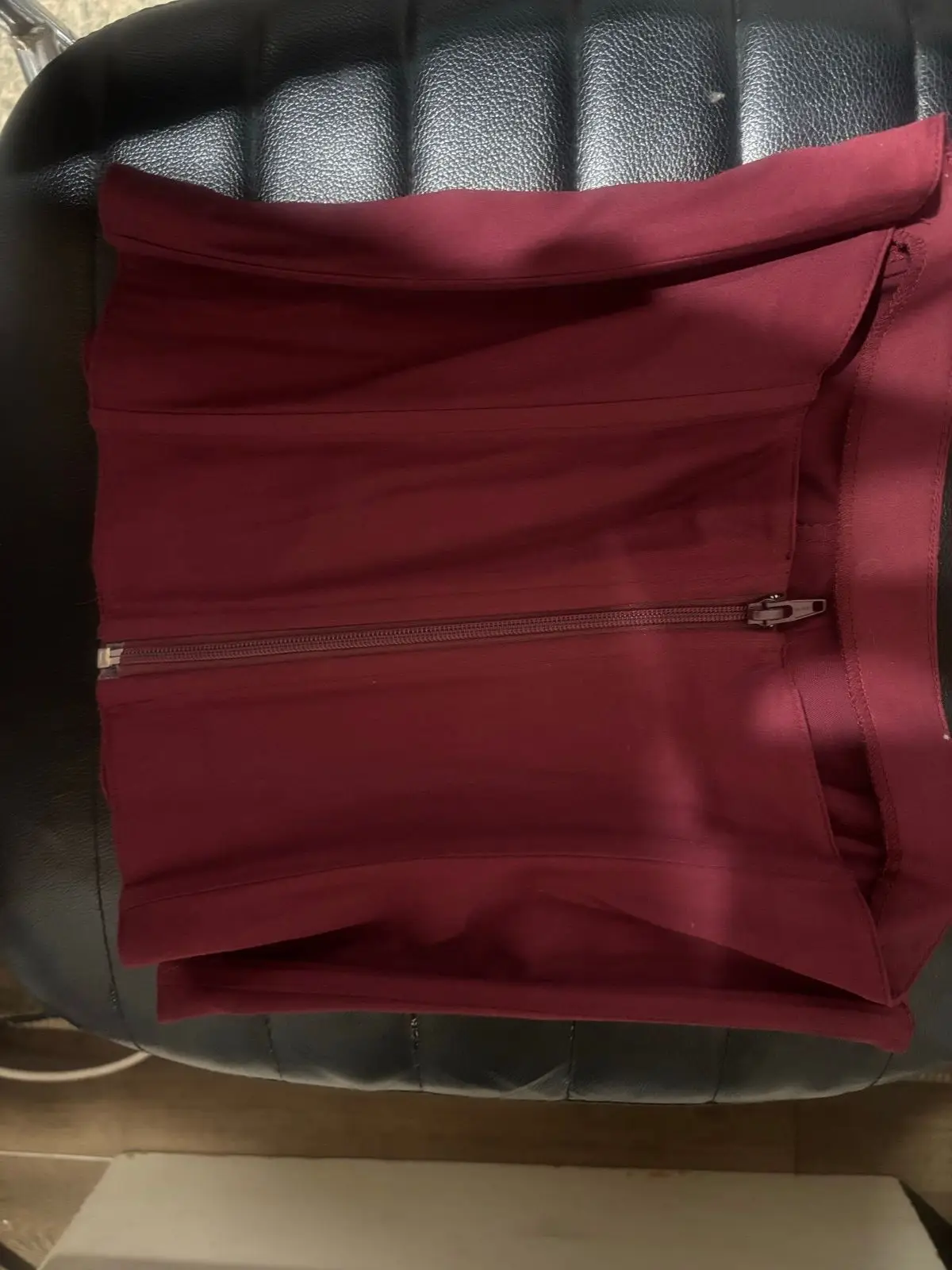 Maroon Mini Skirt
