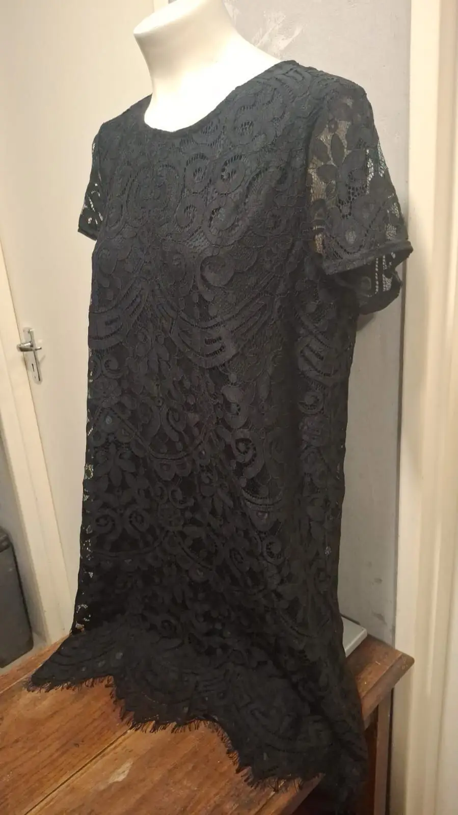 Black Lace Dress Size 14