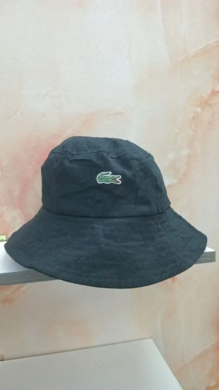 Lacoste Black Bucket Hat