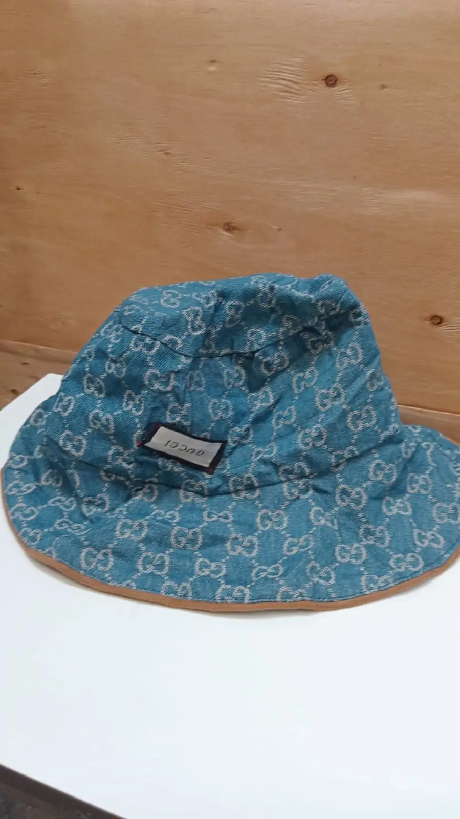 Gucci Monogram Denim Bucket Hat
